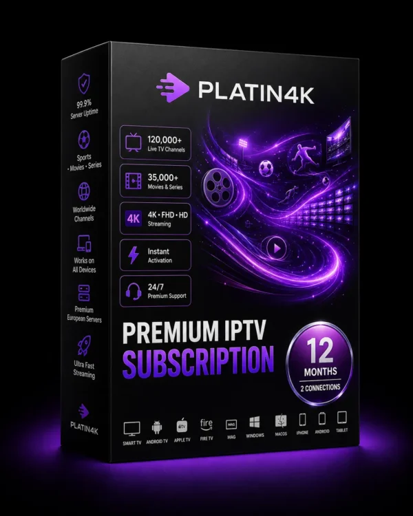 Package-12Months-2connections 12 Month IPTV Subscription