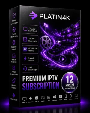 Package-12Months-4connections 12 month IPTV subscription