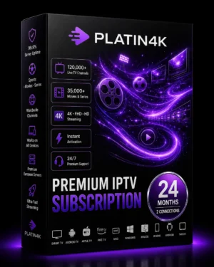 24 Month IPTV Subscription – Premium IPTV Service with 2 Connections