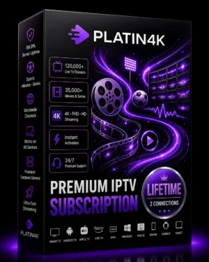 Lifetime IPTV Subscription – Premium IPTV Service with 2 Connections