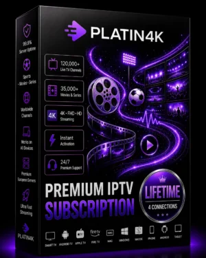 Lifetime IPTV Subscription – Premium IPTV Service with 4 Connections