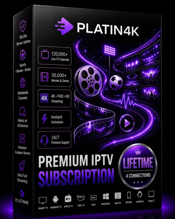 Package-Lifetime-4connections Lifetime IPTV Subscription – Premium IPTV Service with 4 Connections